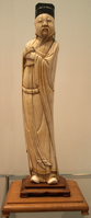 Ivory figurine of Wen Chang, the "God of Literature". Circa 1550–1644, Ming dynasty, Royal Ontario Museum.