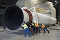 Titan IV-B stage one and SRMU's at the National Museum of the United States Air Force