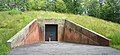 Entrance to the Painting Gallery, Philip Johnson Glass House, New Canaan, CT, USA.