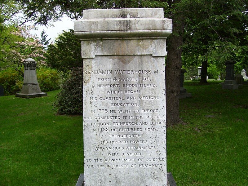 File:Benjamin Waterhouse grave.jpg