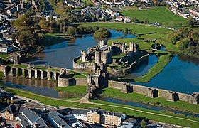 Caerphilly Castle, south Wales, 13th century