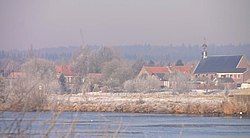 View of Elst from the other side of the Lower Rhine.