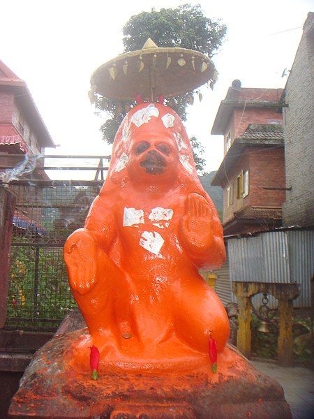 File:Hanuman at Budhanilkantha.JPG