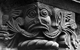 Romanesque carving, doorway of Norman church at Kilpeck, Herefordshire, mid 12th century