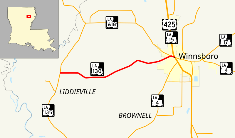 File:LA 130 map.svg