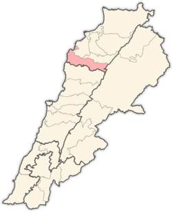 Location in Lebanon