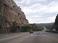 Southbound on the Sydney-Newcastle Freeway, approaching the Mooney Mooney Bridge