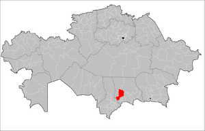 Location of Talas District, Kazakhstan in Kazakhstan