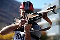 Army World Class Athlete Program Olympic biathlete Jeremy Teela practicing.