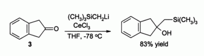 CeCl3 directed alkylation reaction