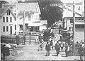 Commercial Street in the 1890s. At that time, MacMillan Pier was called Railroad Wharf.