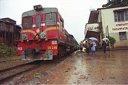 An FCE train at Manampatrana