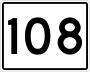 State Route 108 marker