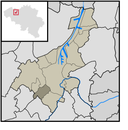 Location of Sint-Denijs-Westrem in Ghent