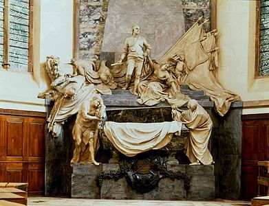 Tomb of Maurice de Saxe, by Jean-Baptiste Pigalle, Saint Thomas Lutheran Church, Strasbourg (1777)