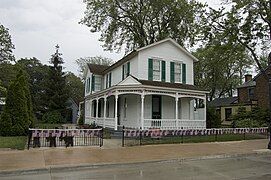 The Wright Brothers' house relocated from Dayton, Ohio