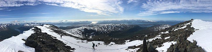 Panoramic view from Tromsdalstinden