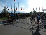 Riders prepare for the start of The Ride to Conquer Cancer