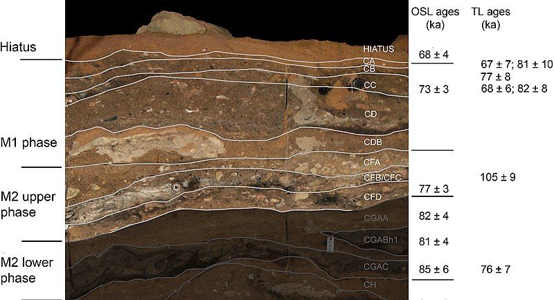 File:Blombos Cave stratigraphy.jpg