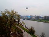 Czerwieński and Poleski Boulevard seen from Grunwald Bridge.