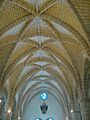 Vaulted ceiling of Catedral Santa María La Menor in Santo Domingo, Dominican Republic.