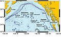 Kodiak-Bowie Seamount chain map