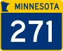 Trunk Highway 271 marker