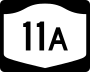 New York State Route 11A marker