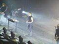 Nine Inch Nails (Trent Reznor, centre), live in Manchester in May, 2014.