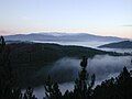 Panasqueira Mine landscape towards Serra da Estrela by the morning