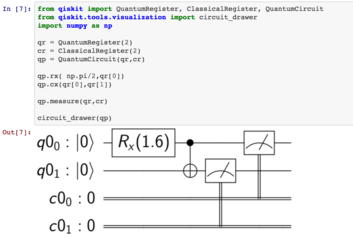 Example of a program that uses Qiskit.