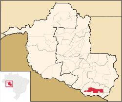 Location in Rondônia state