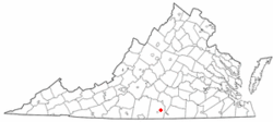 Location of Scottsburg, Virginia