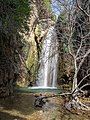 Waterfall in Oreino Gorge