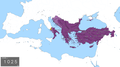 Byzantine Empire under the Macedonian dynasty, 1025 AD.