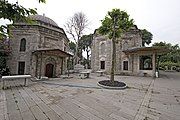 Cemetery and mausoleums; Bayezid II's mausoleum is on the right