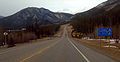 Kananaskis Trail, southbound through the Canadian Rockies in Kananaskis Country