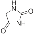 Skeletal formula of hydantoin