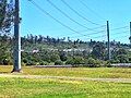 The bushland and pipeline at Hyland Road Park/Reserve with Pemulwuy residential zone in background