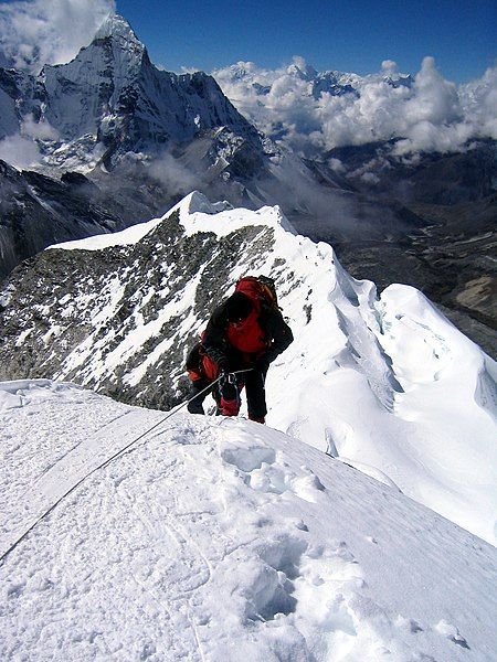 File:Summitting Island Peak.jpg