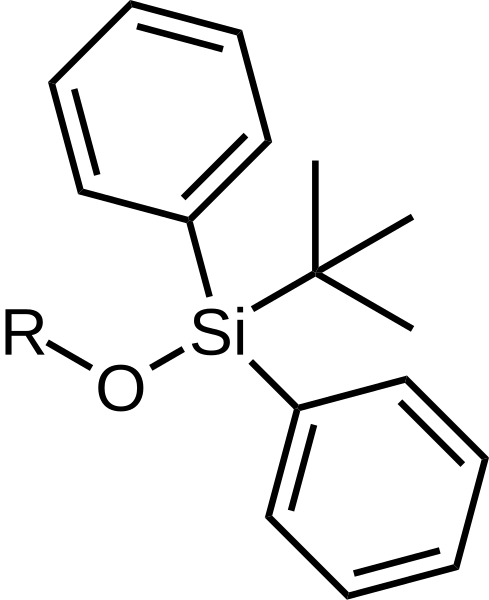 File:TBDPS tert-Butyldiphenylsilyl.svg