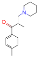 Chemical structure of Tolperisone.