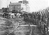 The Little Eaton Gangway in July 1908 with the last train of loaded coal wagons arriving