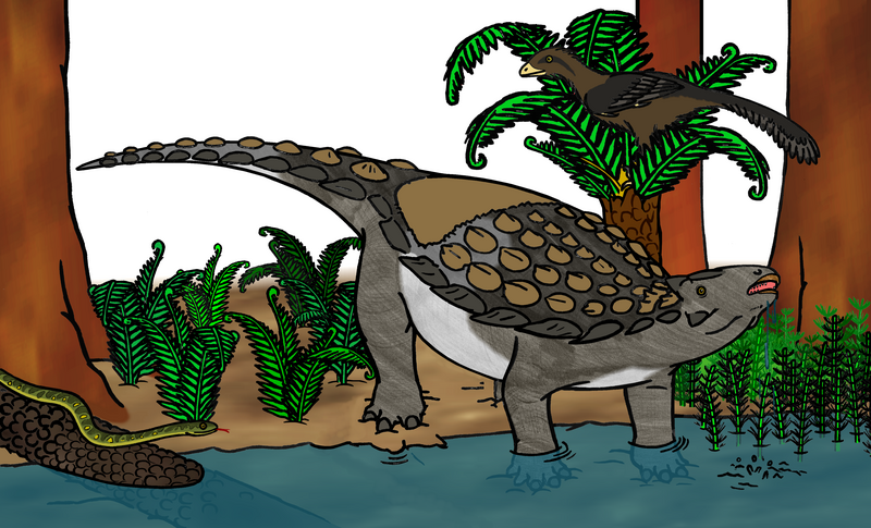 File:Gargoyleosaurus drinking.png