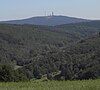 The Großer Feldberg seen from the Hintertaunus from the Niedgesbach valley