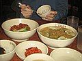 Gogi kalguksu (고기칼국수), a variety made with beef broth and bibim guksu