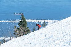 Le Massif mountain overlooking the St. Lawrence River