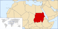 Location of Sudan