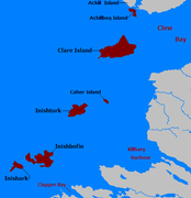 Islands off County Mayo