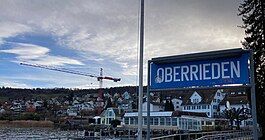 Oberrieden seen from its ferry pier